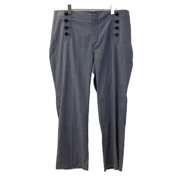 NWT Talbots Lyocell Blend Striped Sailor Pants Size 16W Petite - Picture 1 of 7